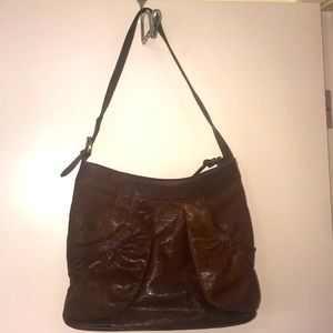 Fabulous Hilary Radley Distressed Leather Hobo Bag comes with Dust Cover